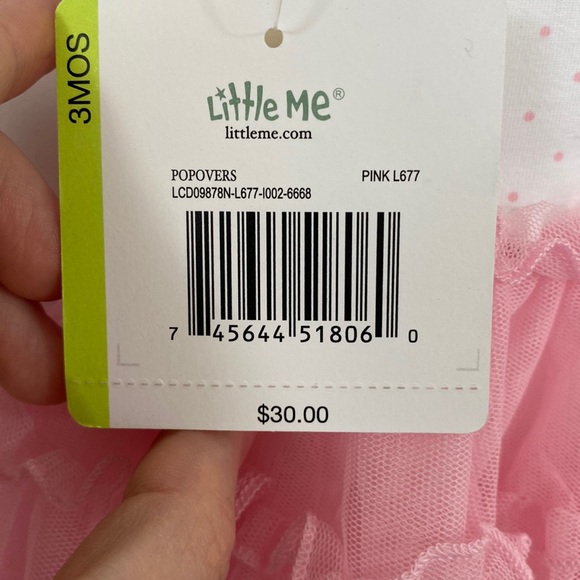 Little Me Adorable Pink Bunny Dress - Picture 4 of 4